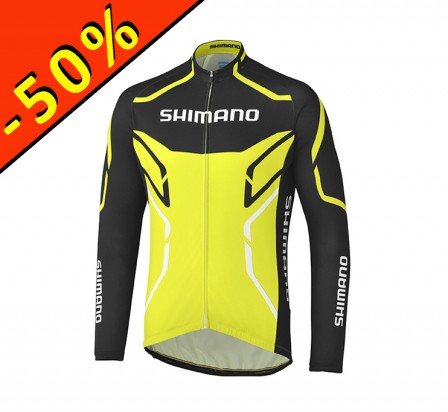 SHIMANO THERMAL PRINT veste homme mi-saison jaune/noir