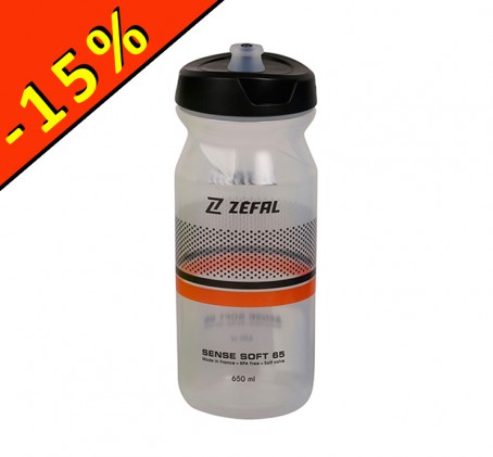 Bidon - ZEFAL - SENSE SOFT 65 - translucide - 650ml - ILLIMITsport.com