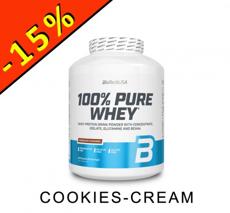 BIOTECH - 100 PURE WHEY - 2270gr - cookies cream - ILLIMITsport.com