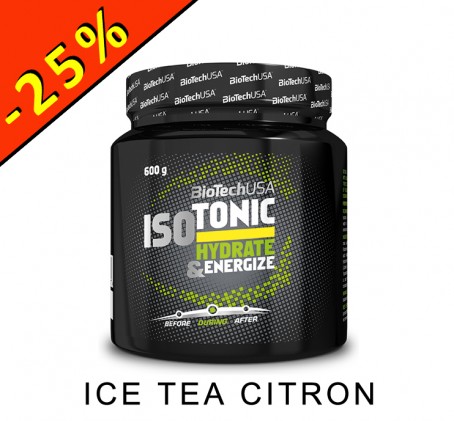 BIOTECH ISOTONIC - HYDRATE ENERGIZE - 600g - lemon ice tea - ILLIMITsport.com
