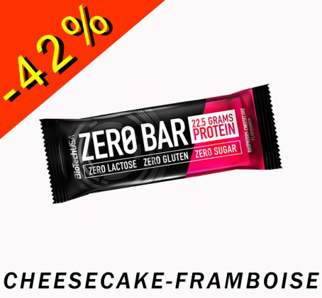 Zero Bar BioTech - Protein - cheesecake framboise 50gr - ILLIMITsport.com