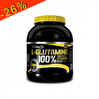 biotechusa 100% L-Glutamine acides aminés pot 240gr neutre biotechusa nutrition sportive