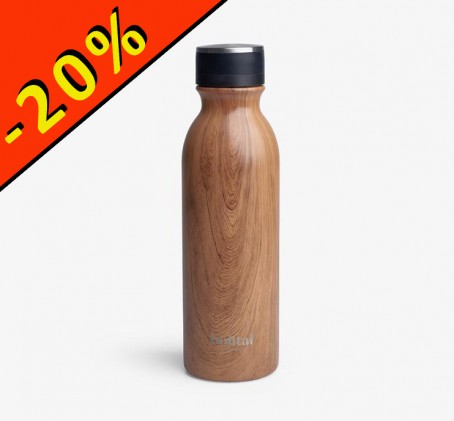 Bouteille thermos - SMARTSHAKE INSULATED FLASK - wood - ILLIMITsport.com