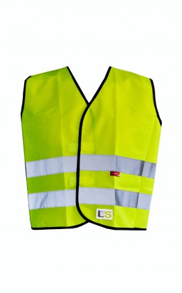 l2s visiokid gilet enfant sport sécurité haute visibilité jaune fluo running cyclisme