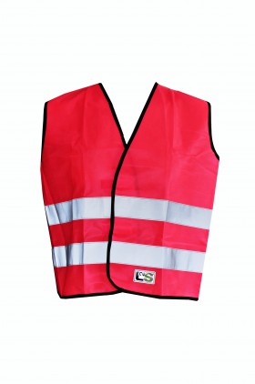 l2s visiokid gilet enfant sport sécurité haute visibilité rose fluo running cyclisme