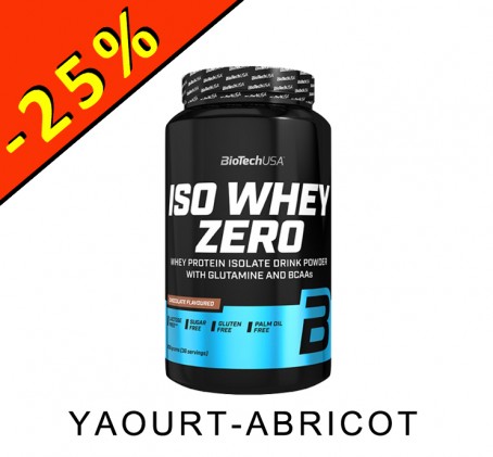 Protéine - BIOTECH - ISO WHEY ZERO - 908gr - yaourt abricot - ILLIMITsport.com