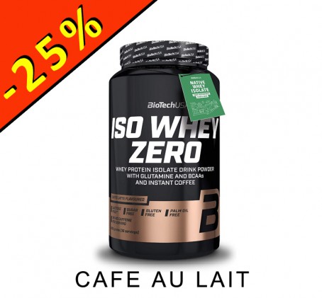 BIOTECHUSA - ISO WHEY ZERO - café au lait - 908gr - ILLIMITsport.com