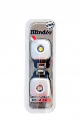 knog twinpack blinder lampe de vélo avant/arrière gris éclairage cycliste knog