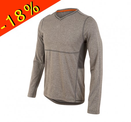 pearl izumi maillot running manches longues homme mi-saison escape gris