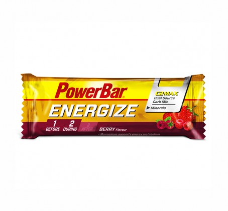 powerbar energize berry 55gr barre énergétique powerbar nutrition sportive