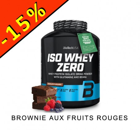 Protéine - ISO WHEY ZERO - 2270gr - brownie aux fruits rouges - ILLIMITsport.com