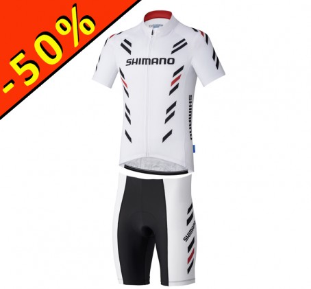 Tenue cycliste - SHIMANO PRINT - blanc - ILLIMITsport.com