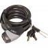 cable antivol spiral à clef s10 en acier 10x1800mm pour vélo pour protéger et sécurisé votre vélo