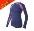 pearl izumi maillot manches longues running femme mi-saison flash violet