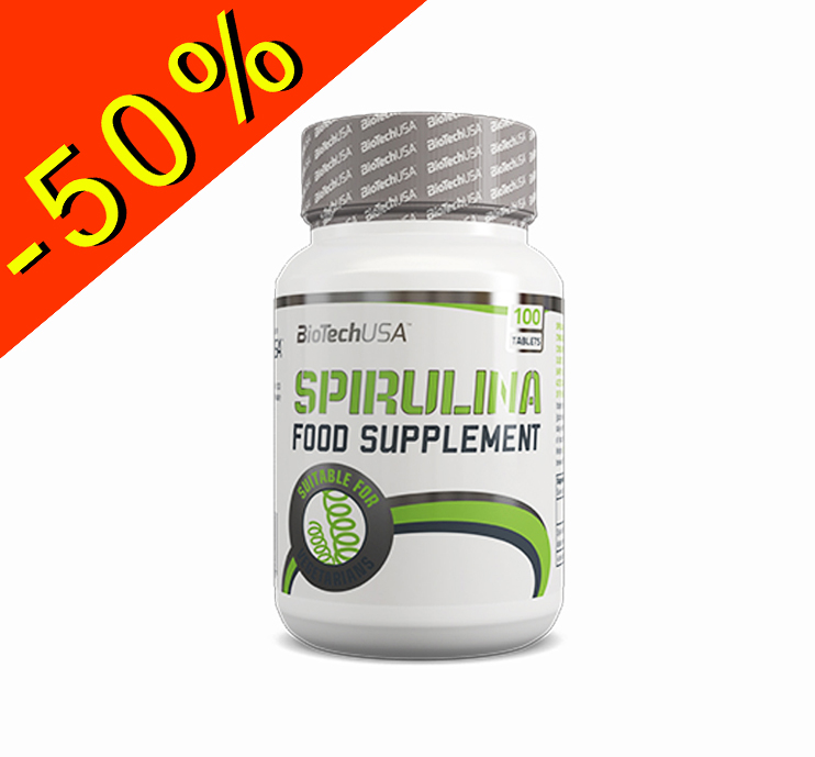 BioTech USA Spirulina complément de spiruline 100 tabs