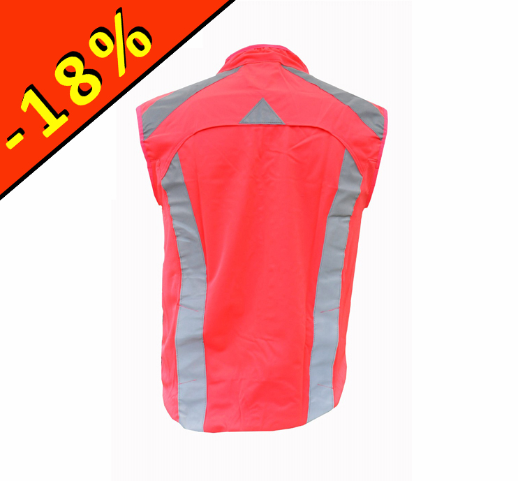 GILET DE SECURITE HAUTE VISIBILITÉ VELO ROSE FLUO pour les clubs