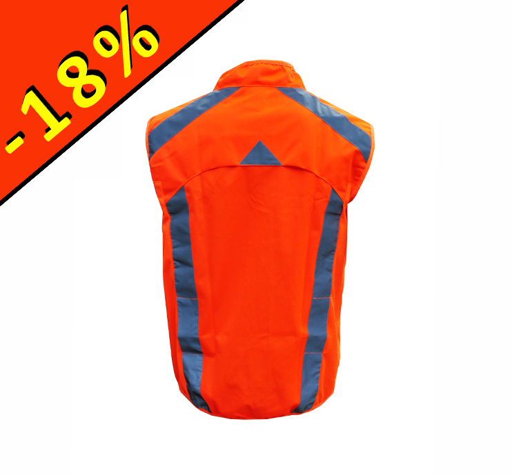 Generic GILET Rouge FLUO SANS MANCHE REFLECHISSANT SECURITE PIETON, VELO,  MOTO, VEHICULE à prix pas cher