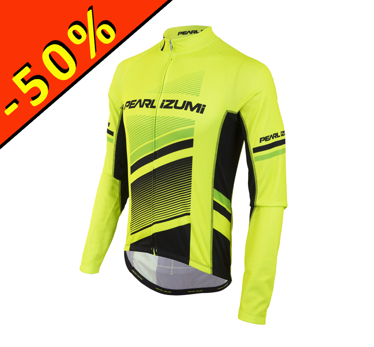 Pearl Izumi Homme Select Thermal Cycling Jersey moyen manches longues jaune